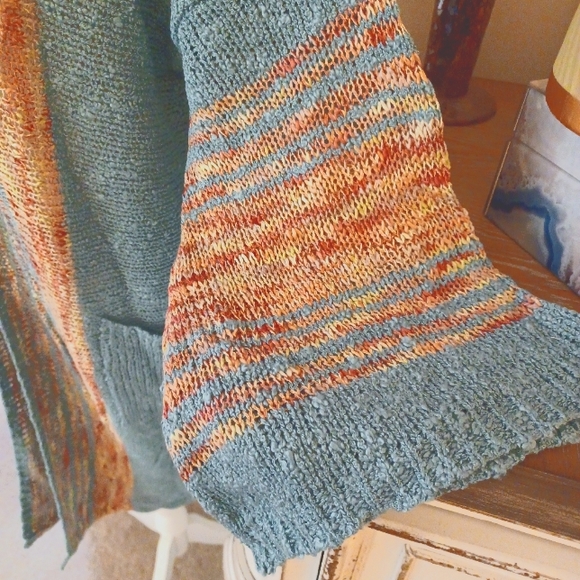 Easel Boho Duster Cardigan Sweater - Picture 8 of 9